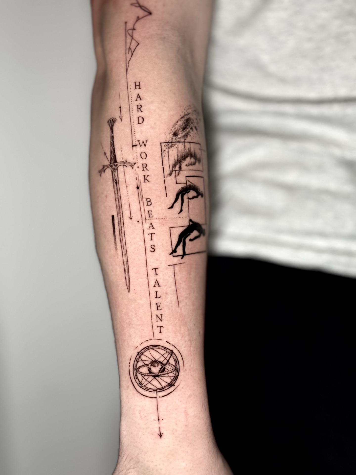 Individuelles Concept-Tattoo mit spiritueller Symbolik