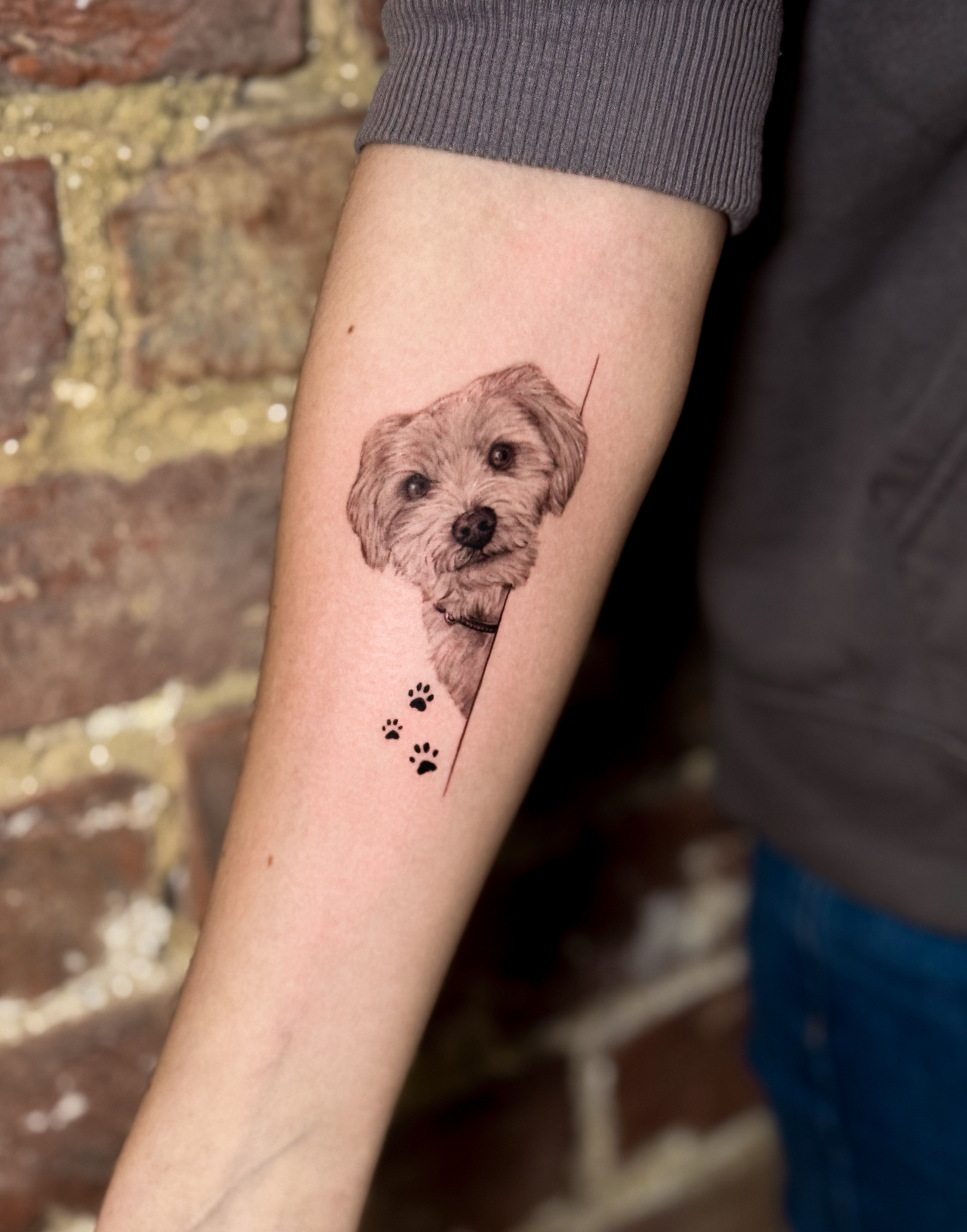 Detailreiches Microrealism Tier-Tattoo